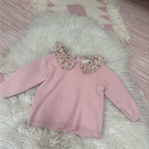 Primark Pink Kids Jacket with Floral Collar